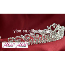 Beauté de beauté princesse anniversaire fête couronnes de strass en gros